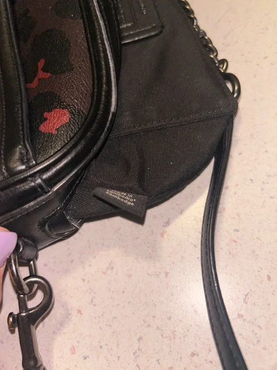 Coach Isla Leopard Print Crossbody in Brown, Black and Red - Picture 13 of 14